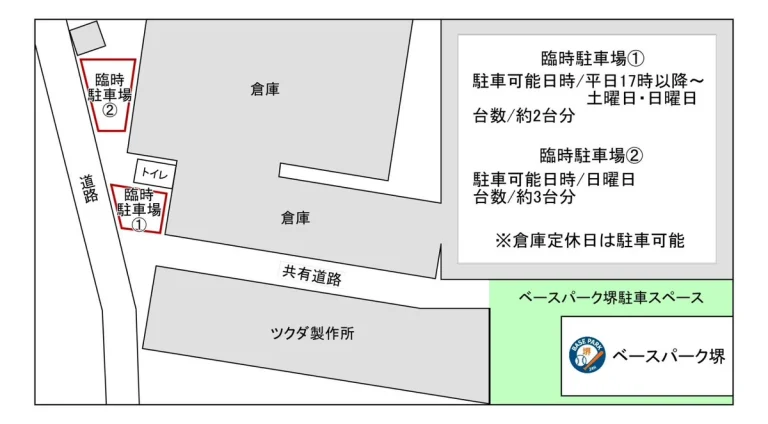 臨時駐車場位置